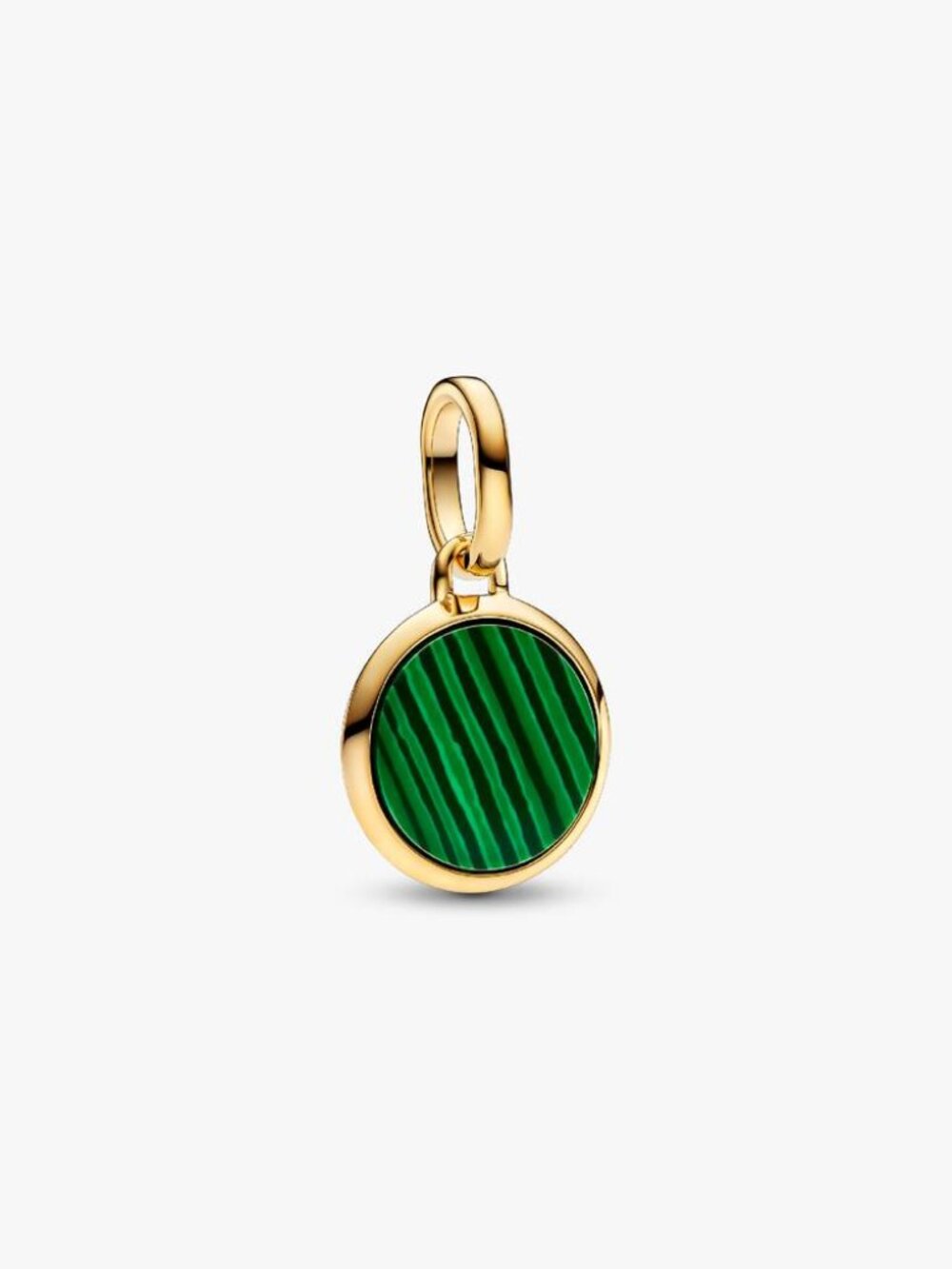 Pandora Green Engravable Mini Medallion Charm
